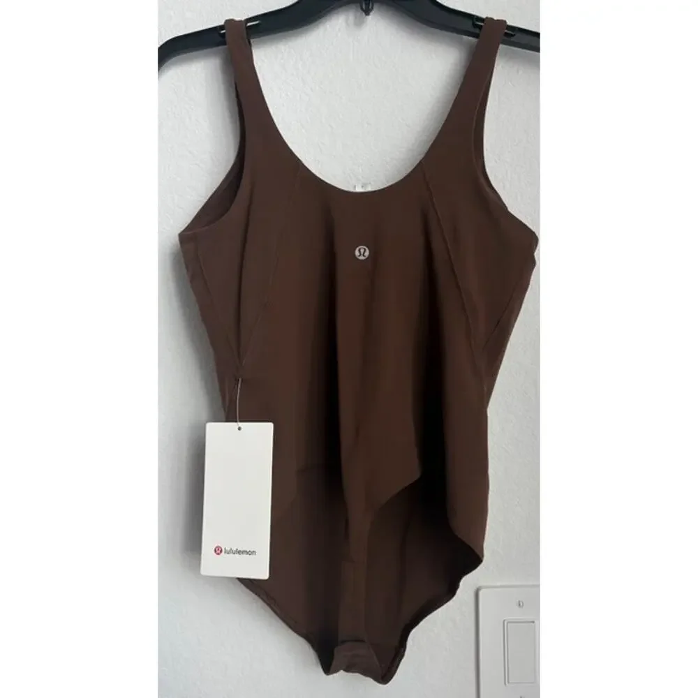 NWT Lululemon Align Bodysuit Java Brown Size 8 - Picture 3 of 5